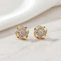 Light Luxury Zircon Stud Earrings